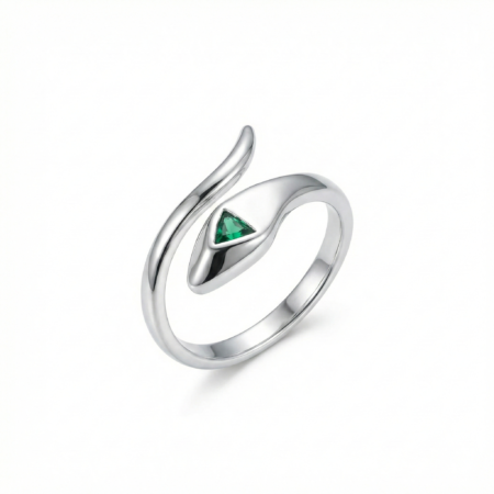 The Alencia Emerald Serpent Ring